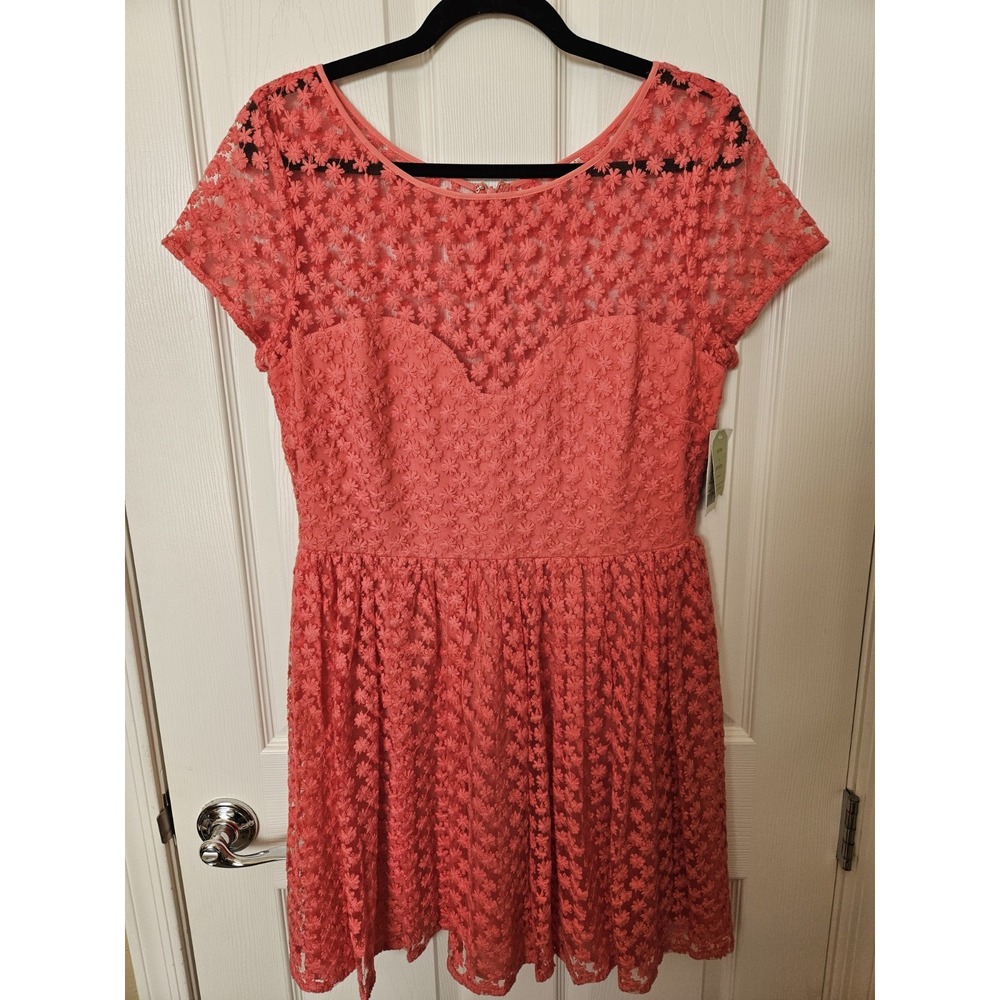NWT Artelier/Nicole Miller/Anthropologie Pink Floral Sheer Sweetheart Dress 12